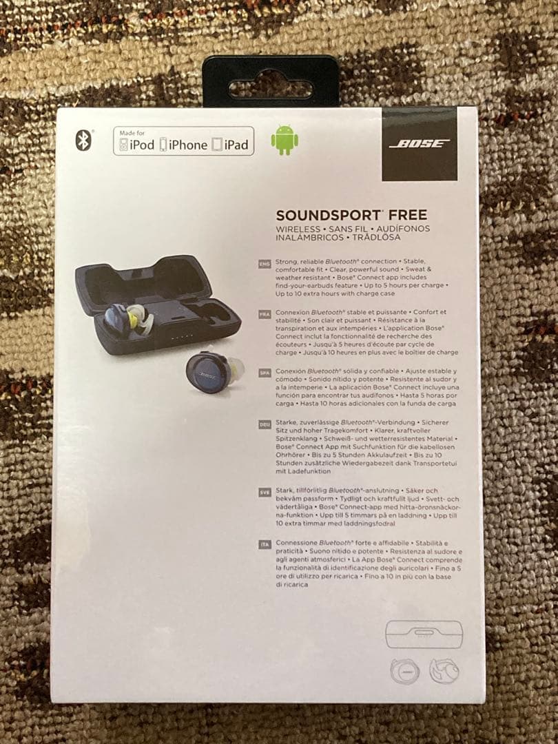 ボーズ　BOSE ワイヤレス　イヤホン　ブルー　イエロー　サウンド　スポーツ