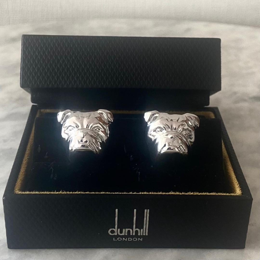⭐️新品⭐️ Dunhill ブルドッグカフリンクス シルバー