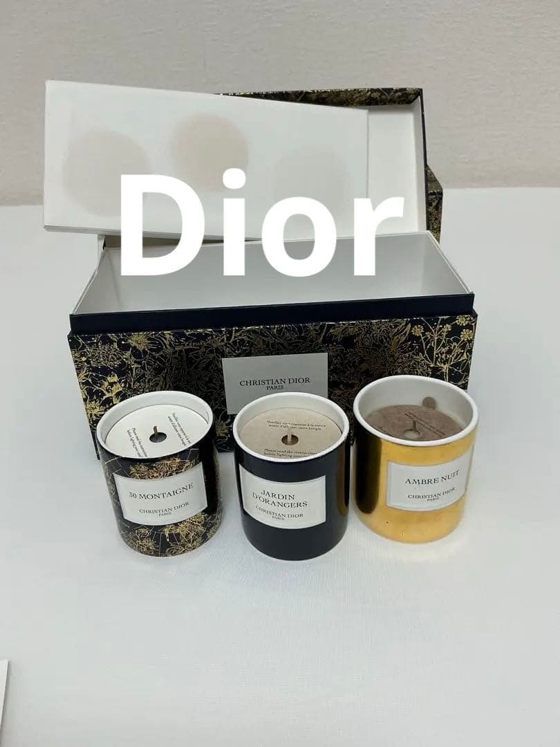Christian Dior キャンドルセット 3個入り