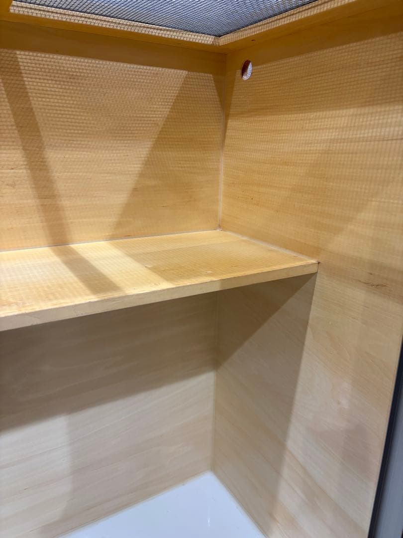 FandK木製飼育ケージ アルミサッシ スライドドア