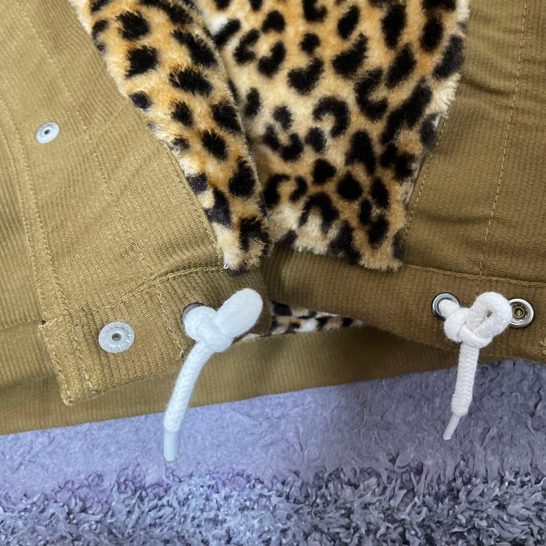 THE CRIMIE カーキ ミリタリージャケット　ヒョウ柄　2XL