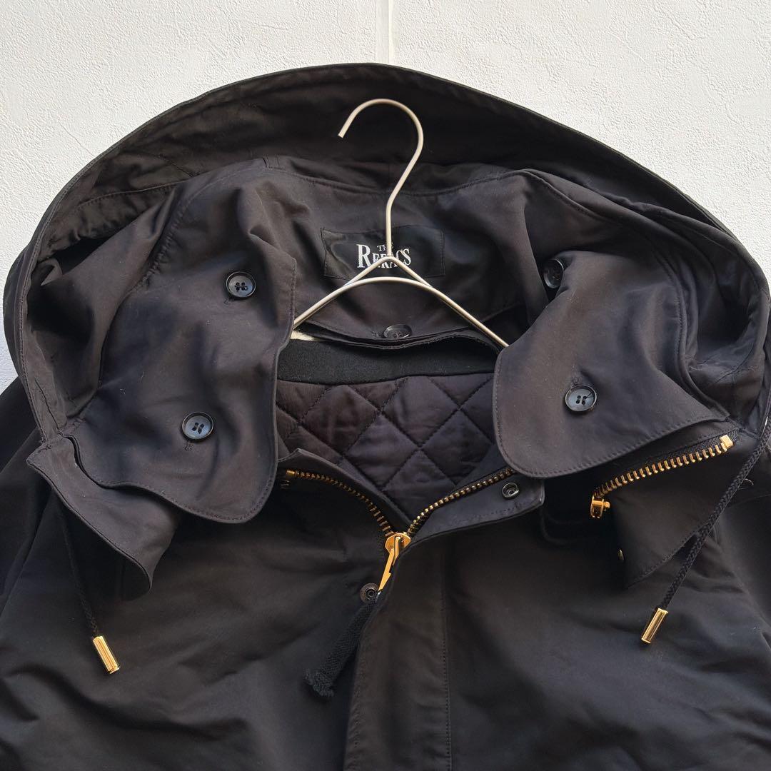 THE RERACS ザ・リラクス モッズコート ボアライナー フーデッド 黒