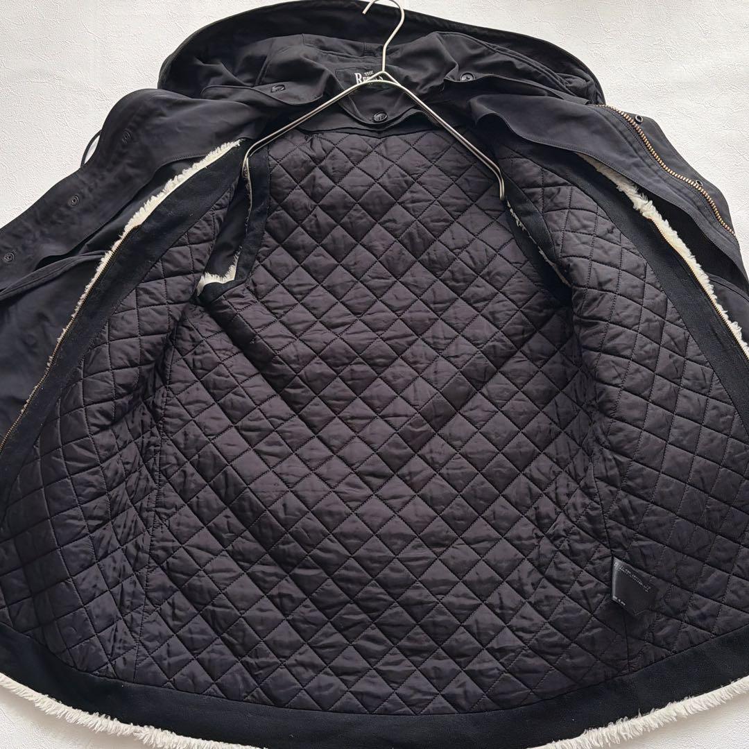 THE RERACS ザ・リラクス モッズコート ボアライナー フーデッド 黒