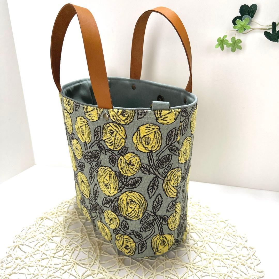 ミナペルホネン楕円底トートバッグ　ハンドメイド