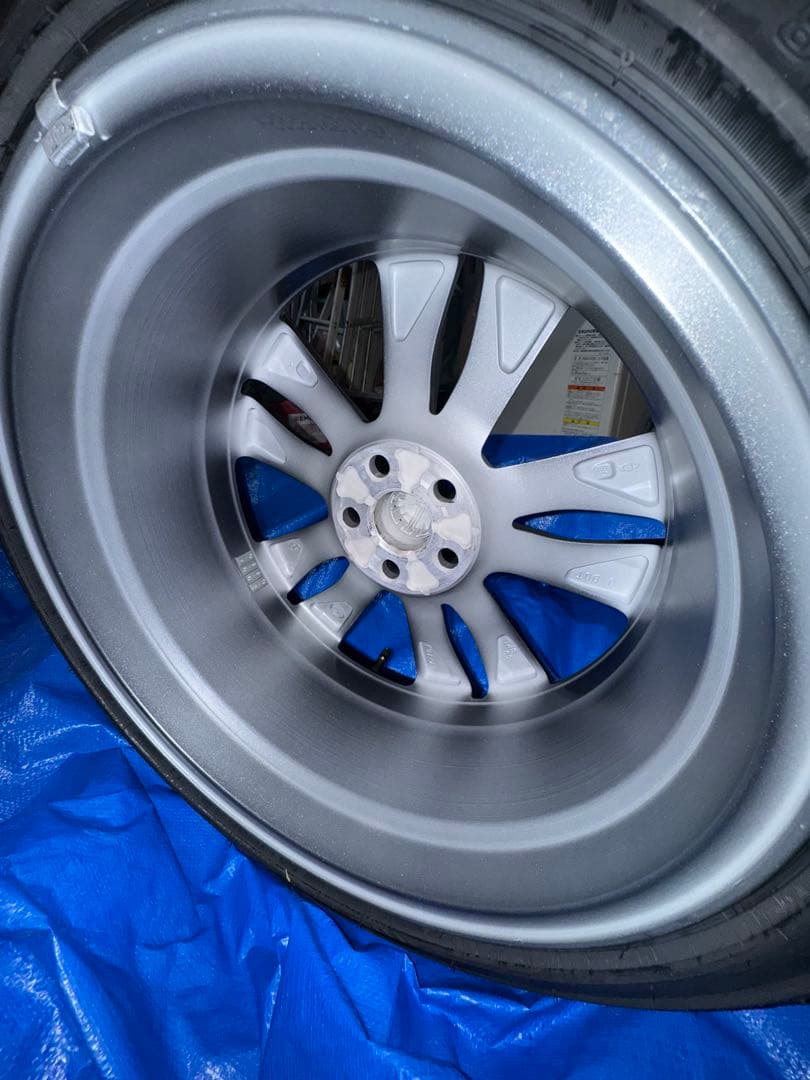 ダークグレー 5本スポーク ホイールセット 215/45R17