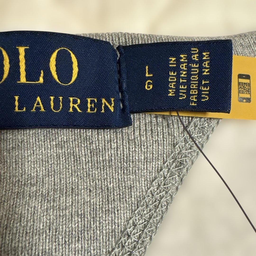 新品未使用！ラルフローレン スウェット　グレー　メンズ　USＬサイズ　ロゴ