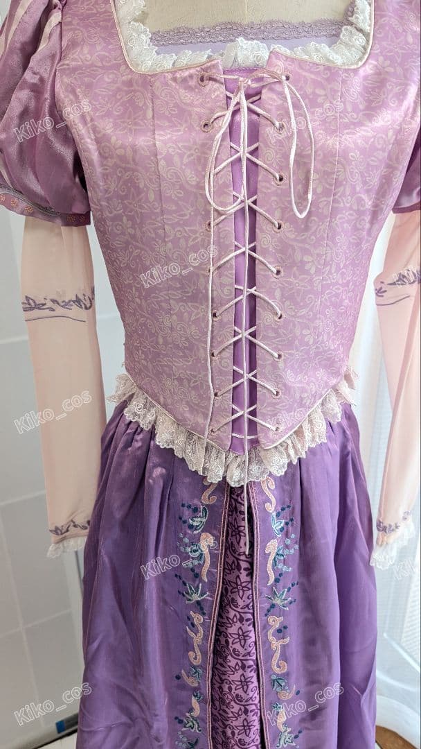 塔の上のラプンツェル　ドレス　レディース　コスプレ　Dハロ