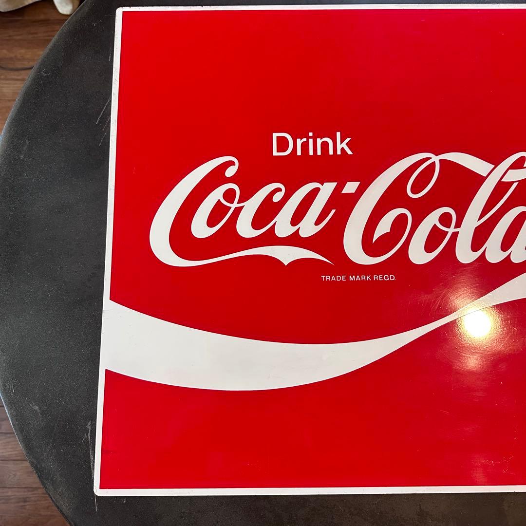 昭和レトロ　ビンテージ　コカコーラ　看板　両面看板　突出し看板　当時物　美品