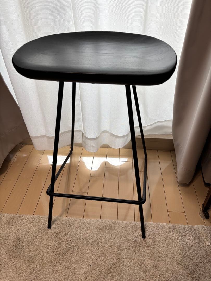 値下！GART(ガルト)マーラハイチェア ブラック カウンターチェア バーチェア
