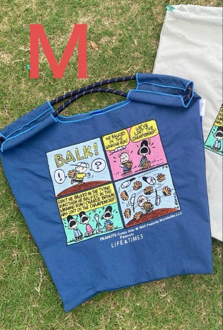 Ball&Chainスヌーピー Baseball トートバッグMネイビー西宮阪急