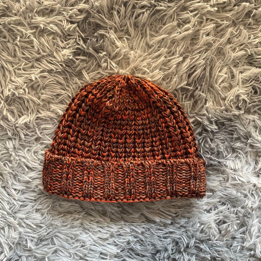 mont-bell ニット帽 M/L オレンジ系