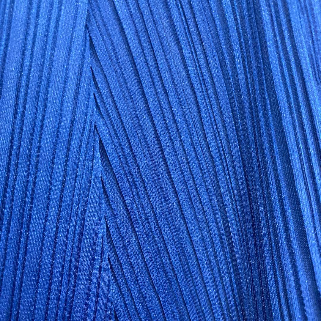 プリーツプリーズ　Aラインチュニック　サイズ3 ブルー