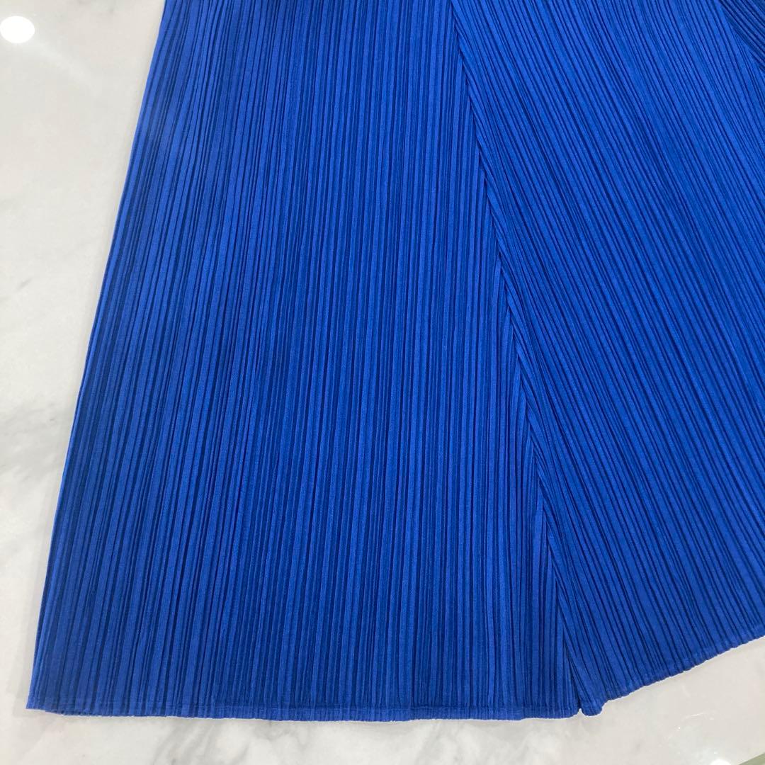 プリーツプリーズ　Aラインチュニック　サイズ3 ブルー