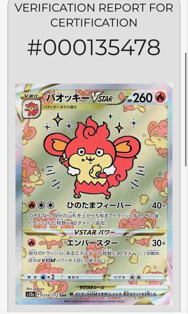 バオッキーVSTAR SAR VSTARユニバース 214/172 PCG10