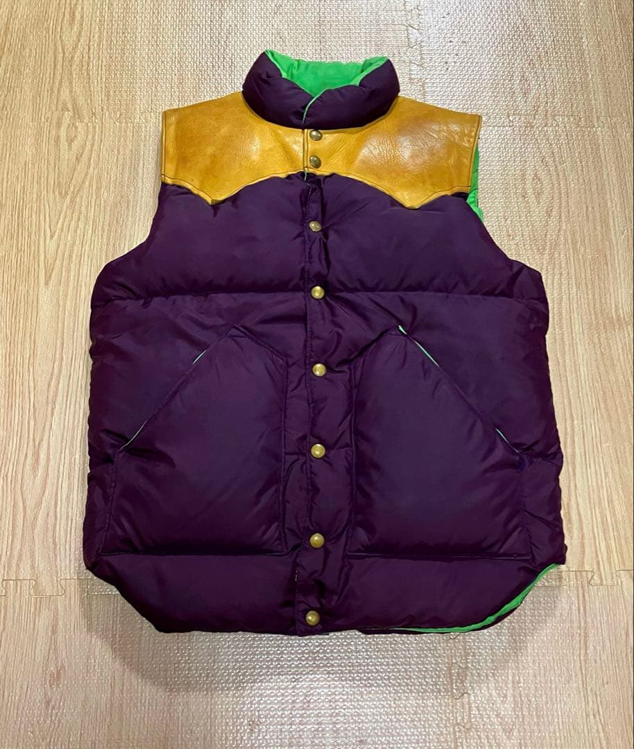 ロッキーマウンテン ダウンベスト 70年代ヴィンテージ 40 レザー