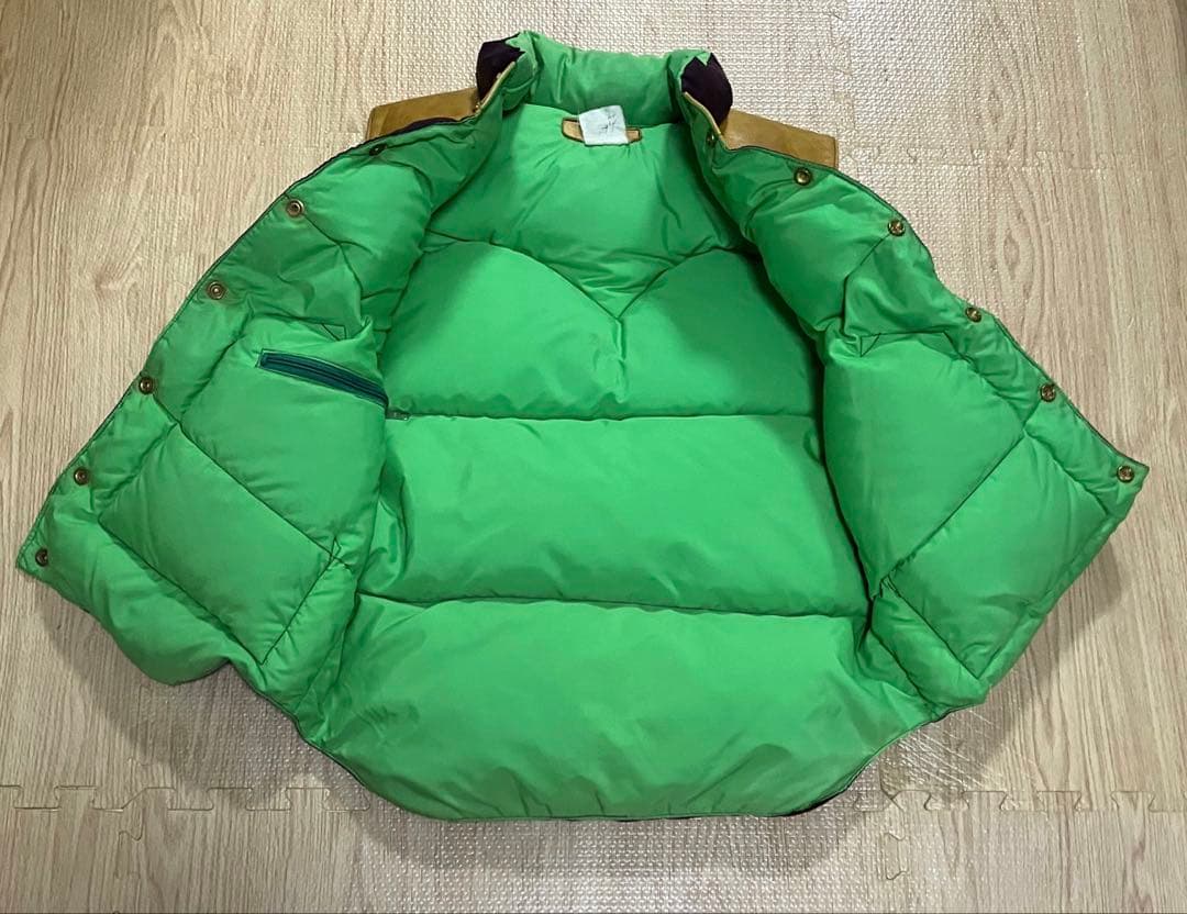 ロッキーマウンテン ダウンベスト 70年代ヴィンテージ 40 レザー