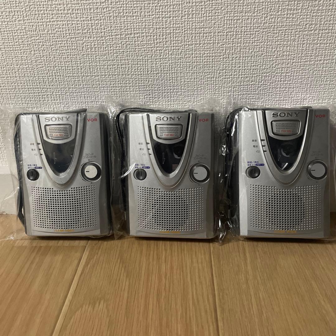TCM-400 SONY カセットプレーヤー 3台セット シルバー