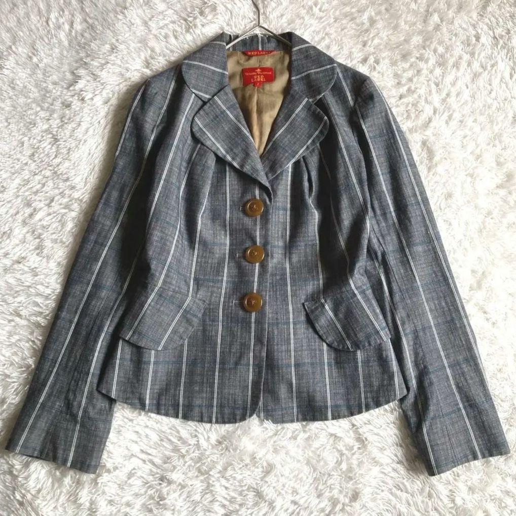 ヴィヴィアンウエストウッド ラブジャケット 希少 レア ストライプ M 日本製