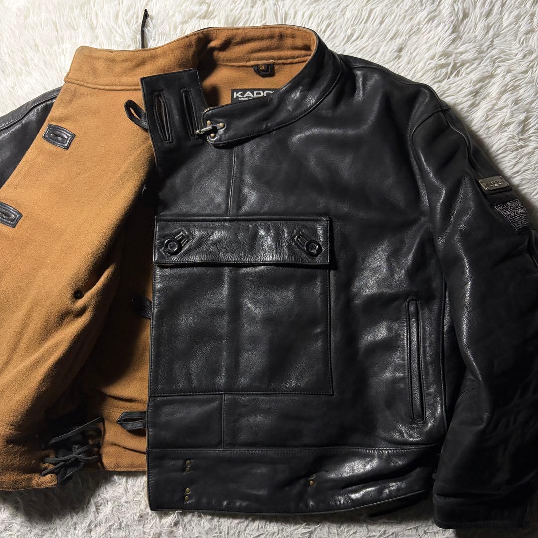 K's Leather KADOYA スウェーデン軍モーターサイクルジャケット