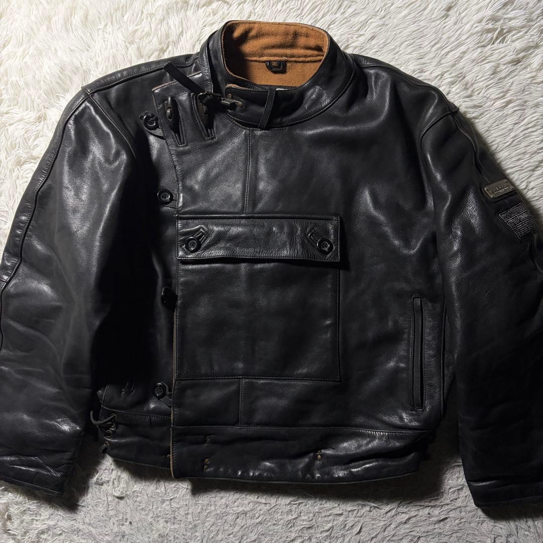K's Leather KADOYA スウェーデン軍モーターサイクルジャケット