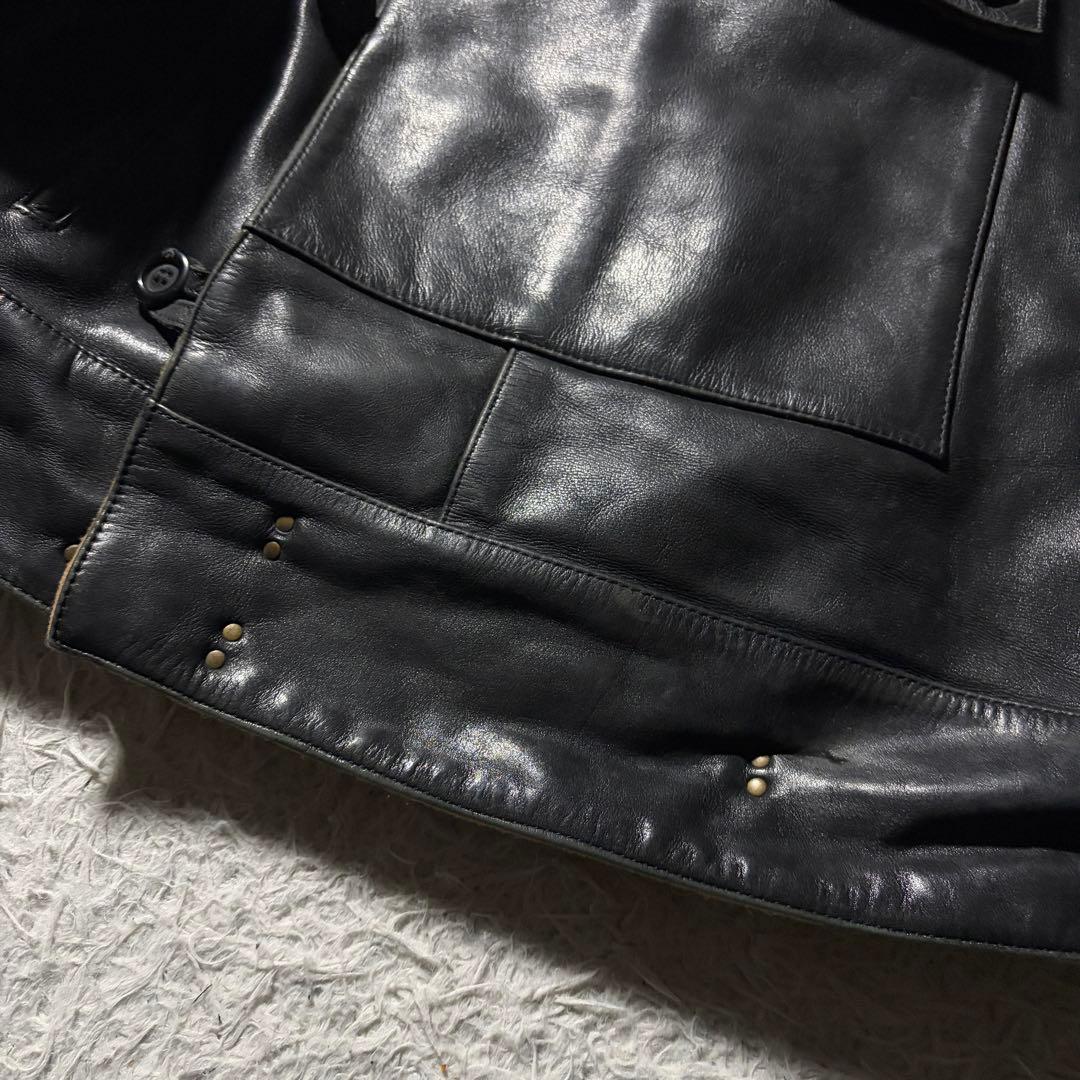 K's Leather KADOYA スウェーデン軍モーターサイクルジャケット