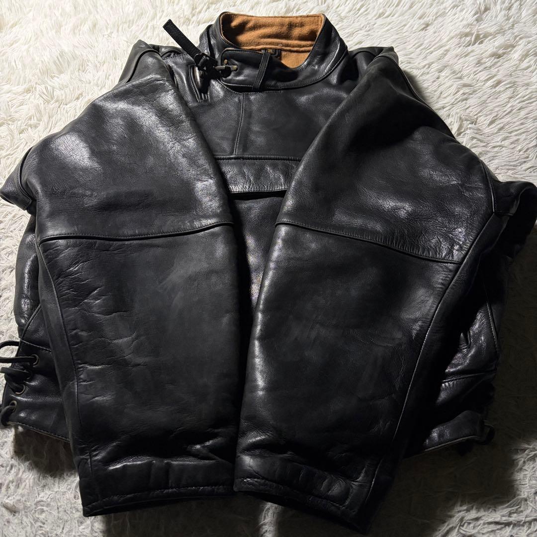 K's Leather KADOYA スウェーデン軍モーターサイクルジャケット