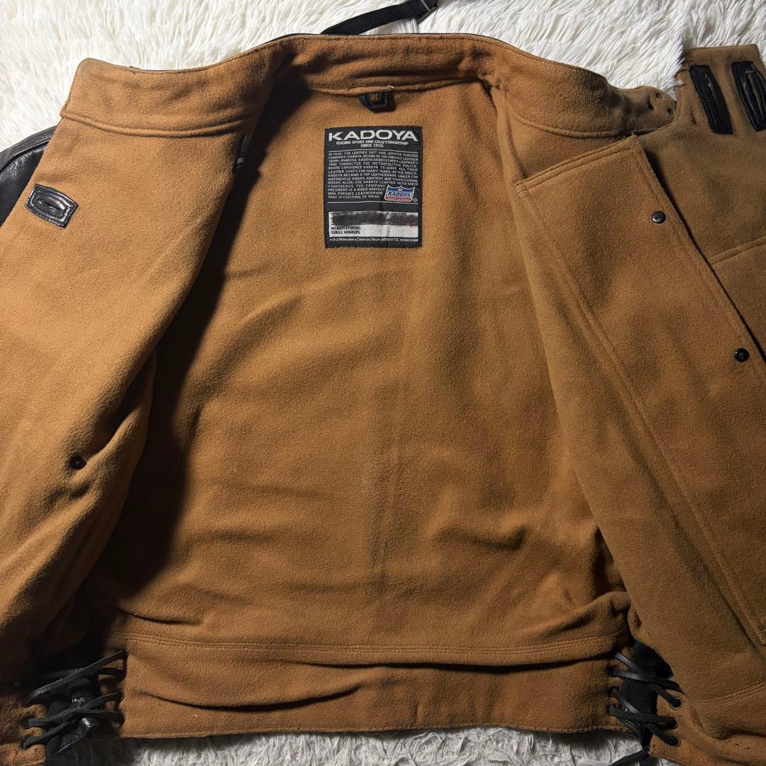 K's Leather KADOYA スウェーデン軍モーターサイクルジャケット