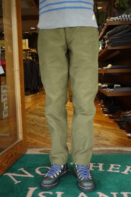 FOB FACTORY モールスキンパンツ サイズ4 オリーブ