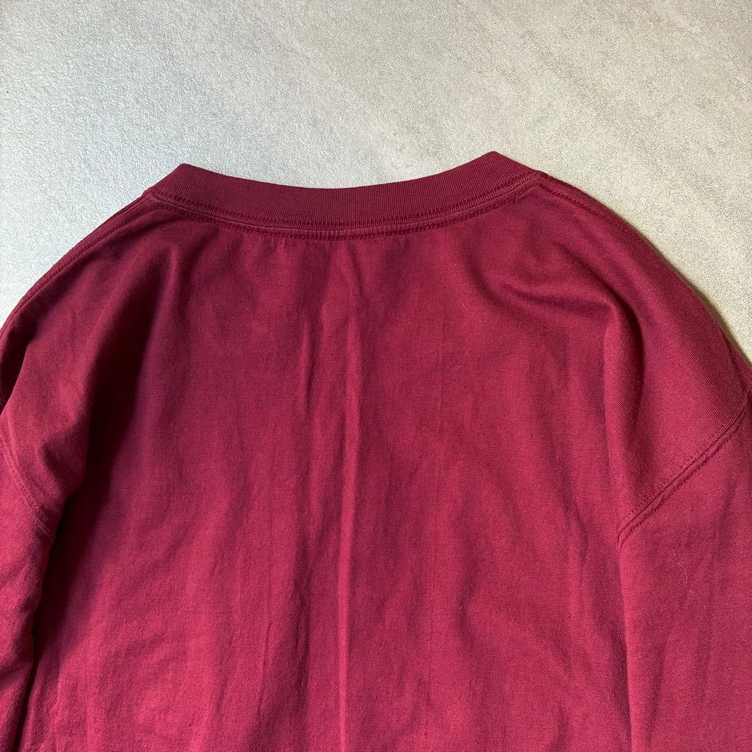 美品✨Vivienne Westwood刺繍ロゴ長袖Tシャツ バーガンディ02