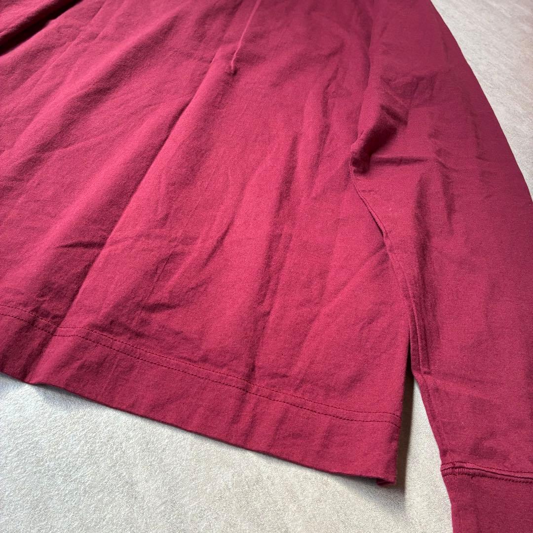 美品✨Vivienne Westwood刺繍ロゴ長袖Tシャツ バーガンディ02