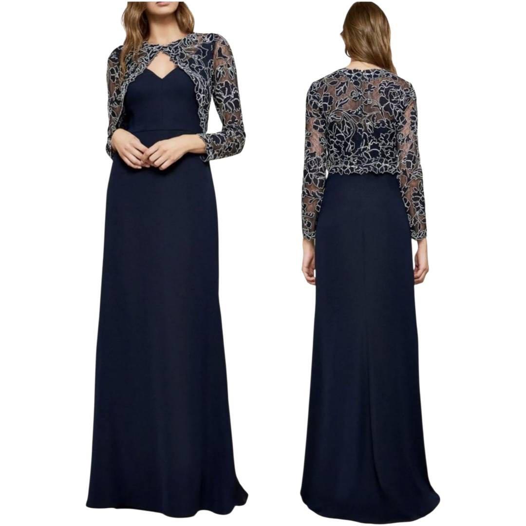 新品未使用タグ付き　タダシショージ　 イブニング　長袖　ロングドレス　ワンピース