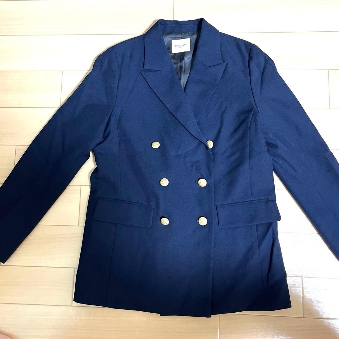 BEANS ダブルジャケット 紺ブレ (36サイズ)