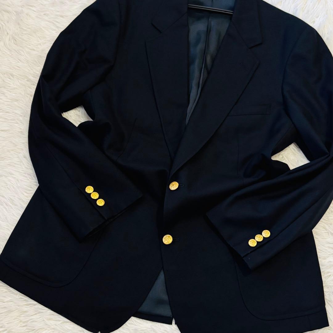 極美品✨ブルックスブラザーズ　紺ブレ　金ボタン40 ロゴボタンアンコン