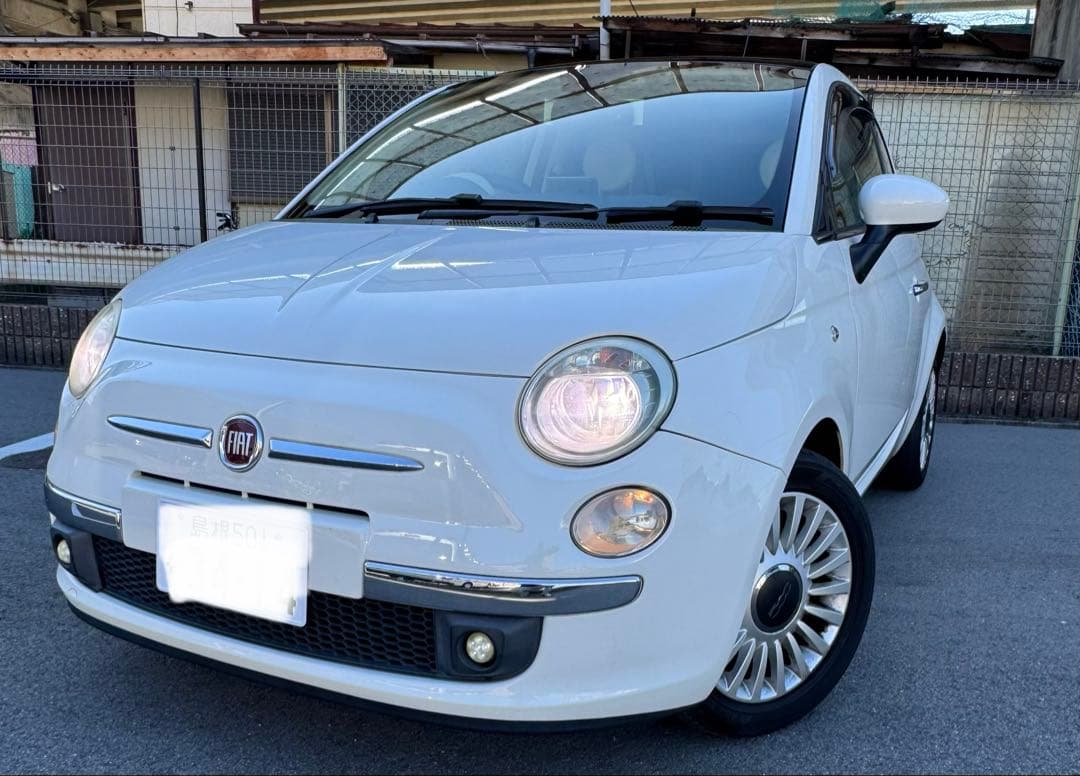 早いもの勝ち★FIAT 500ホワイトガラスルーフ車検R8年9月 乗って帰れます
