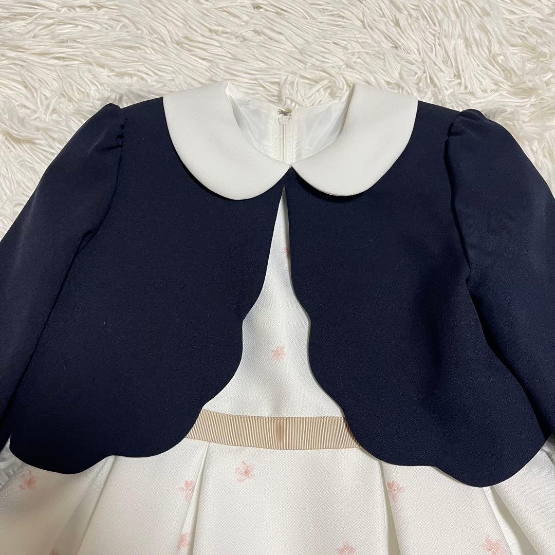 極美品✨ petit main プティマイン 120 花柄フォーマルワンピース