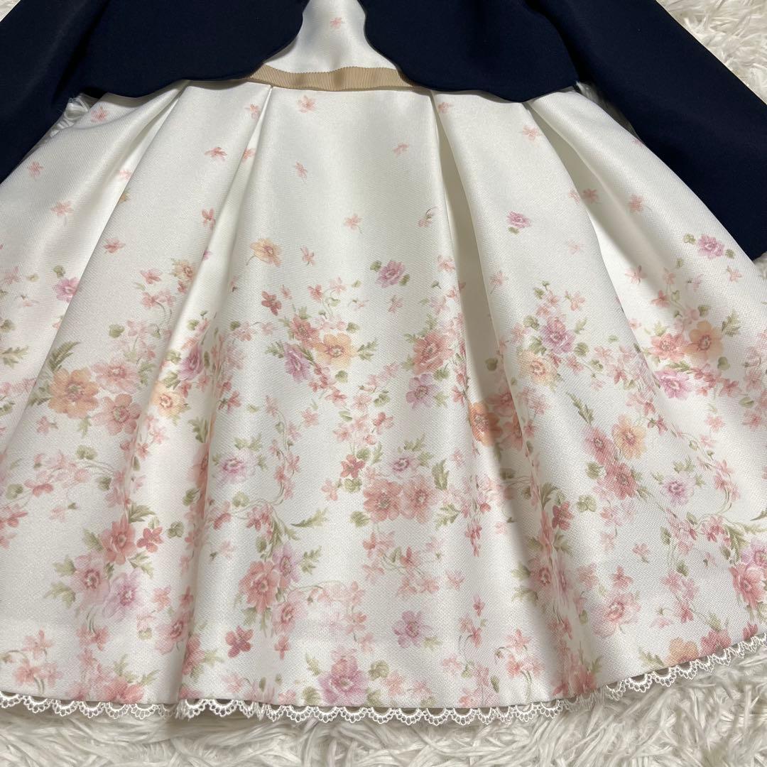極美品✨ petit main プティマイン 120 花柄フォーマルワンピース