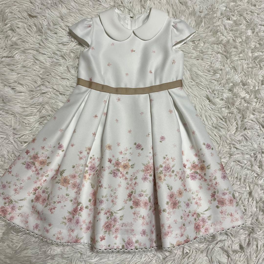 極美品✨ petit main プティマイン 120 花柄フォーマルワンピース