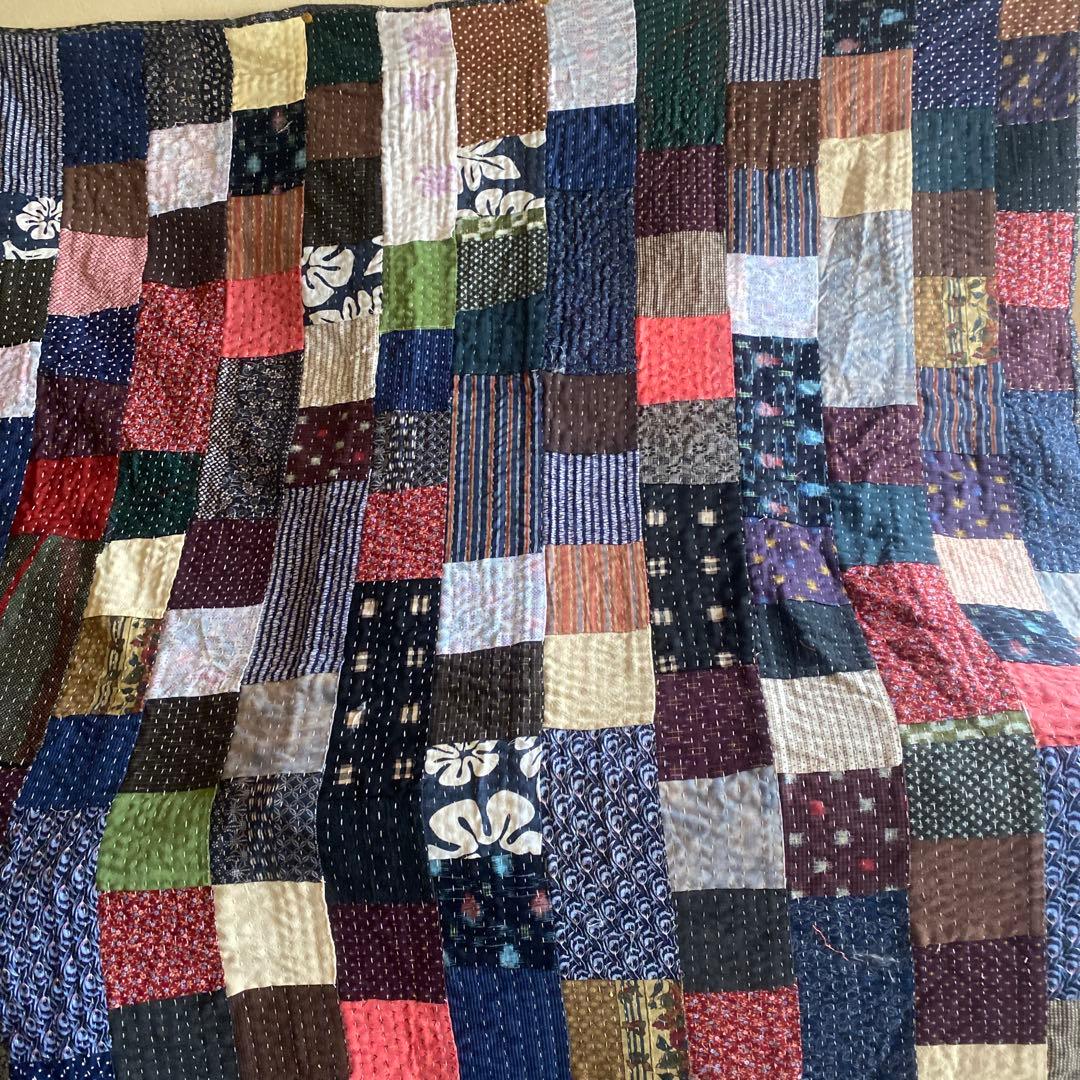 ハンドメイド　パッチワーク　ラリーキルト　カンタキルト　刺子