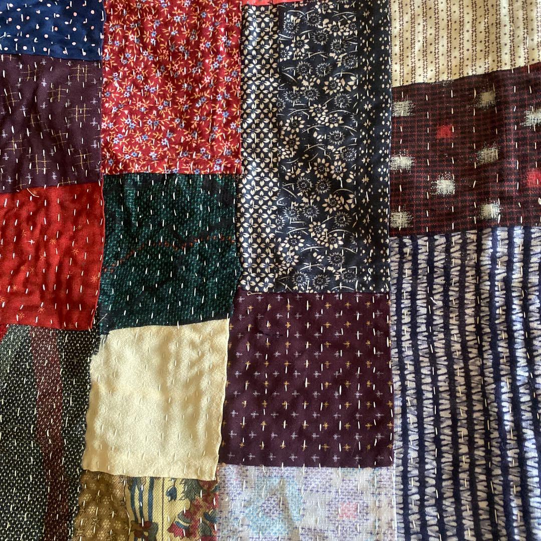 ハンドメイド　パッチワーク　ラリーキルト　カンタキルト　刺子