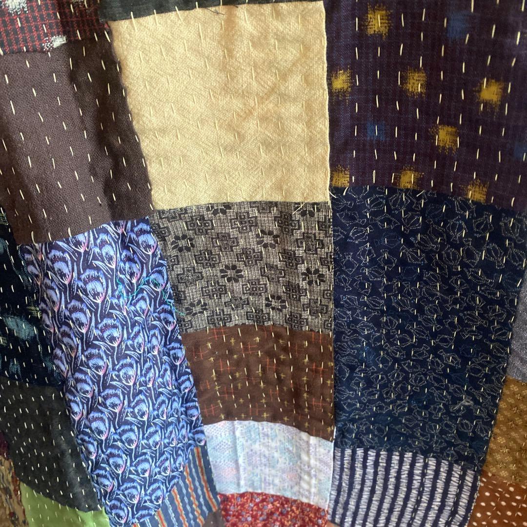 ハンドメイド　パッチワーク　ラリーキルト　カンタキルト　刺子