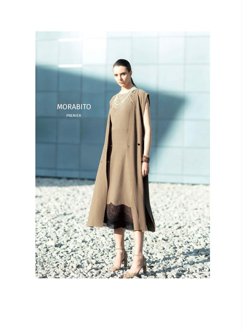 MORABITO モラビト《プルミエ》コットンニット＂luxe＂ワンピース