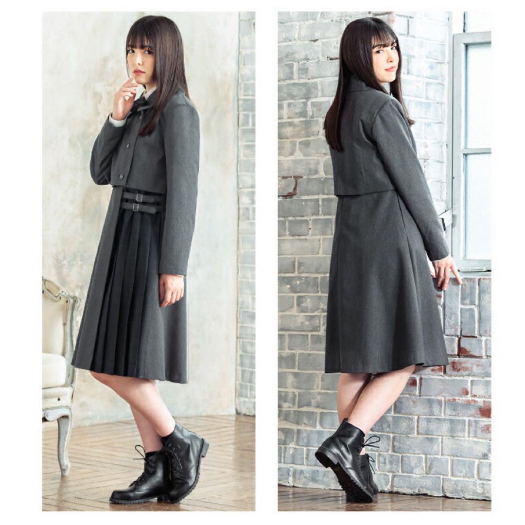 【卒業式】アリサナ 女の子 160cmフォーマルスーツ グレー