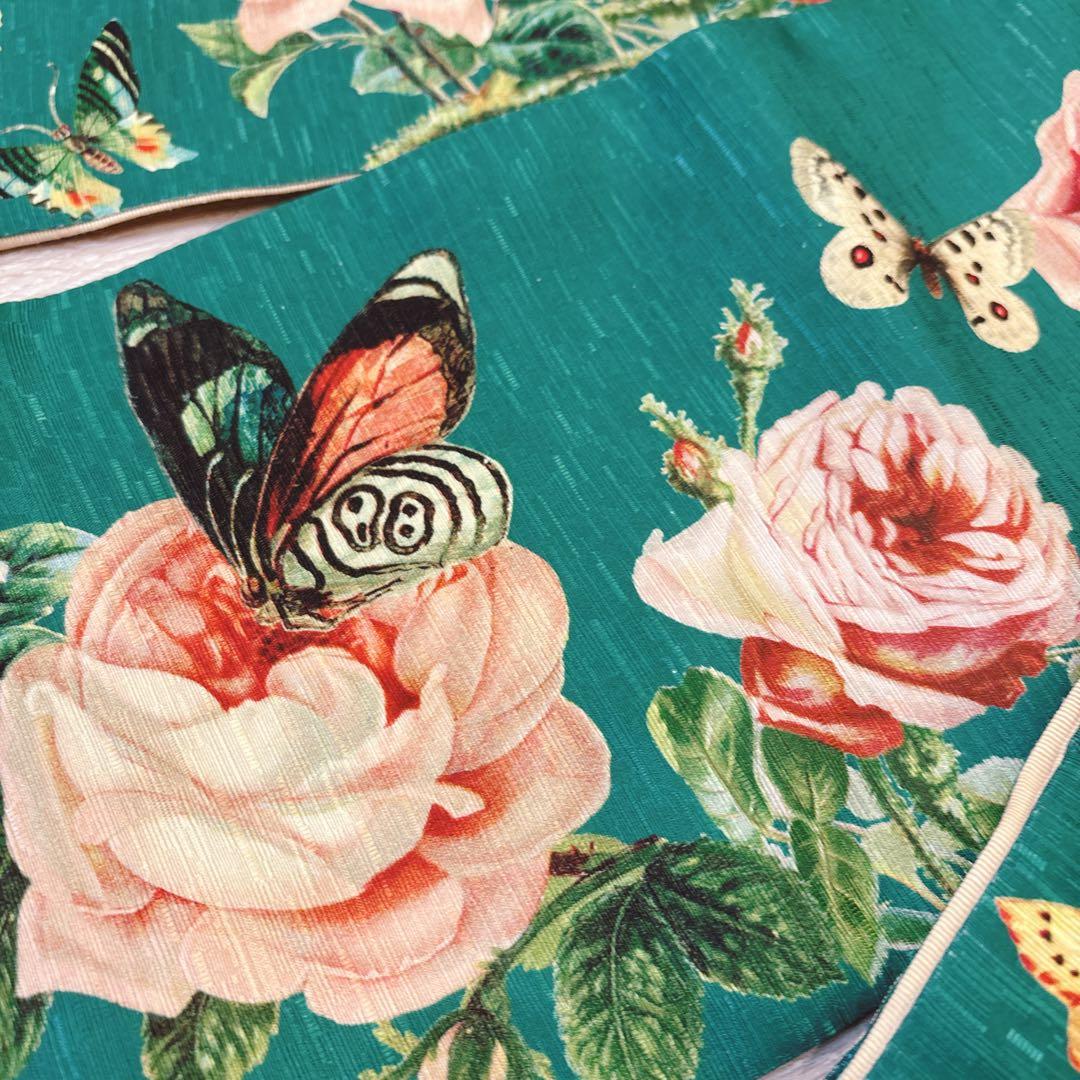 豆千代モダン 半巾帯 エメラルドウィッチ グリーン