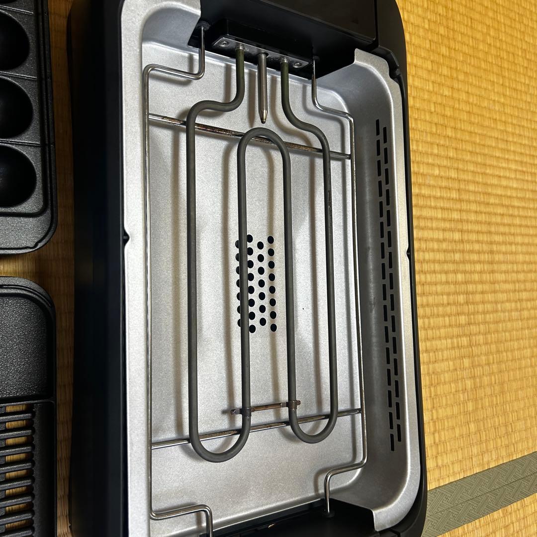 [山善] 煙の少ない 焼肉プレート YGMC-FX130(B)