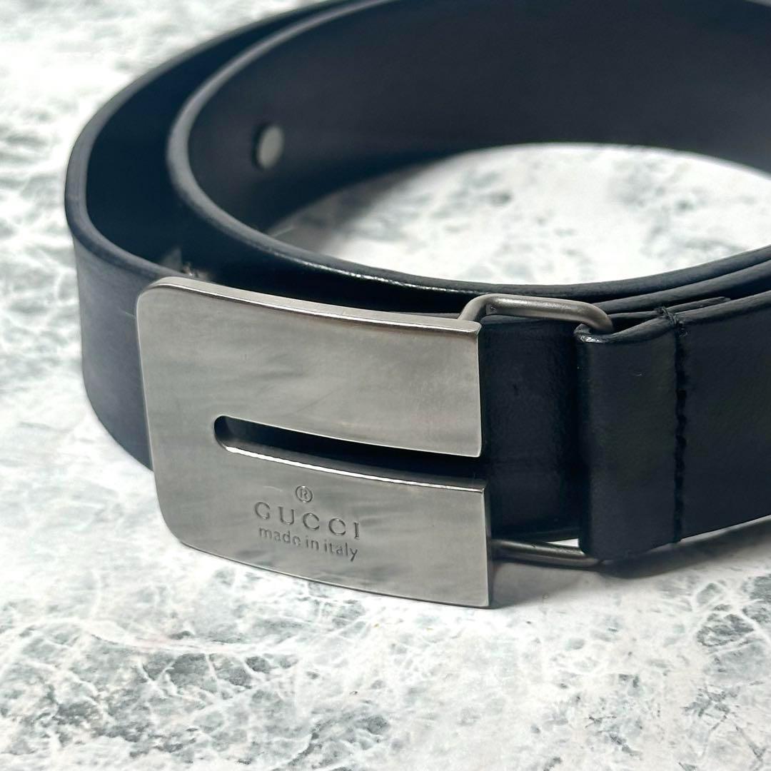 ⭐️OLD GUCCI⭐️GUCCI グッチ正規品 本革プ レートバックルベルト