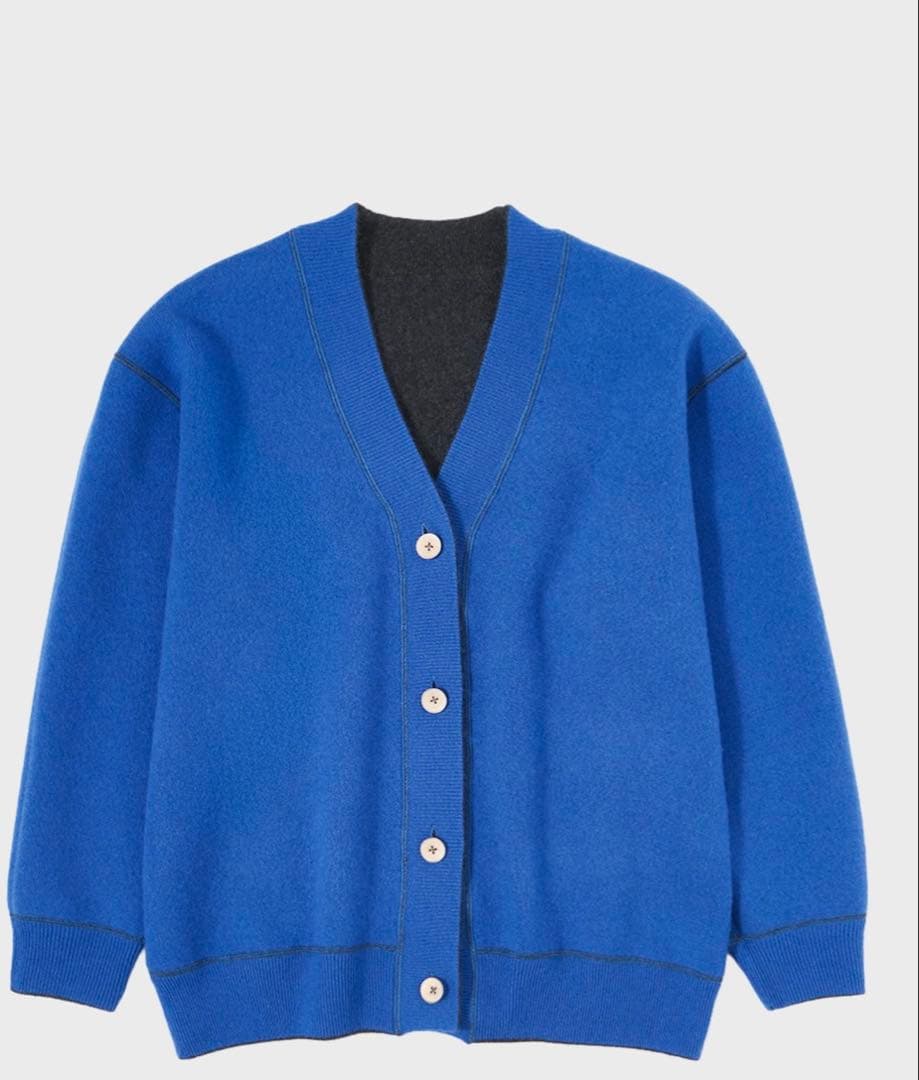 今期　THE TOKYO リバーシブル　カシミア　カーディガン　ザトーキョー