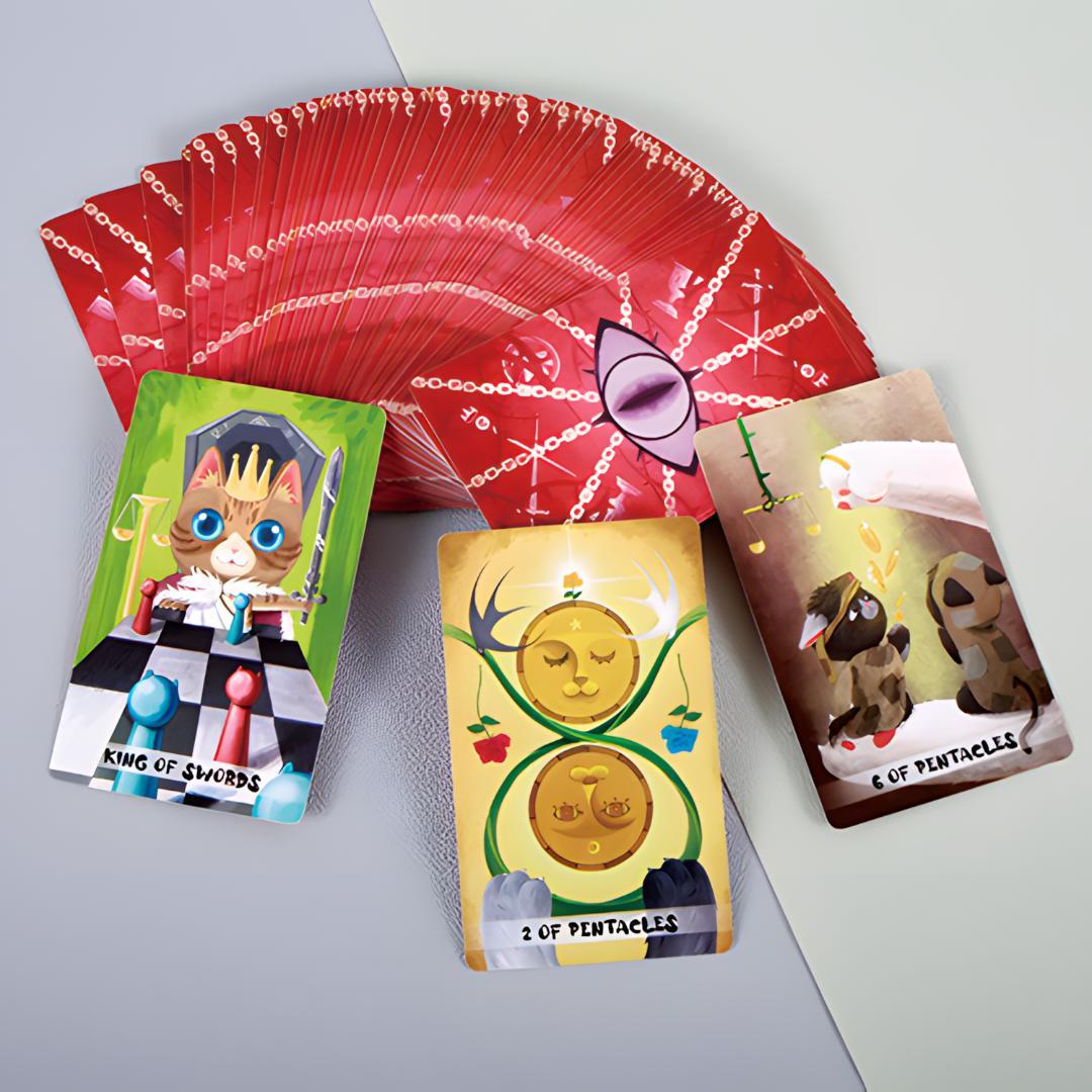 【正規品タロットカード】ネコだらけ✨可愛くファンタジーな猫たちの王国のタロット