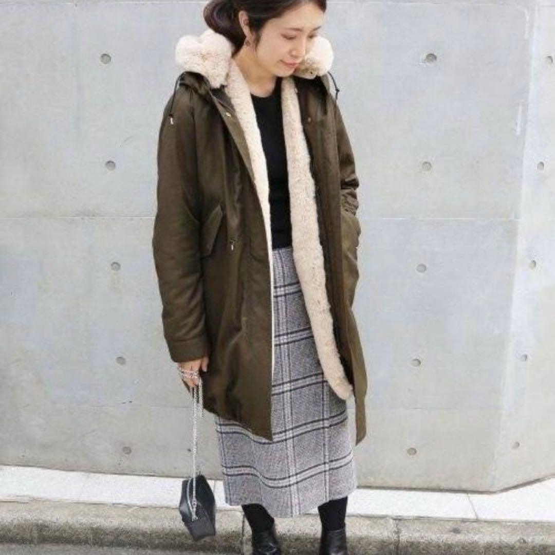 【 IENA 】 ファーベストライナー付きモッズコート　　3way モッズコート