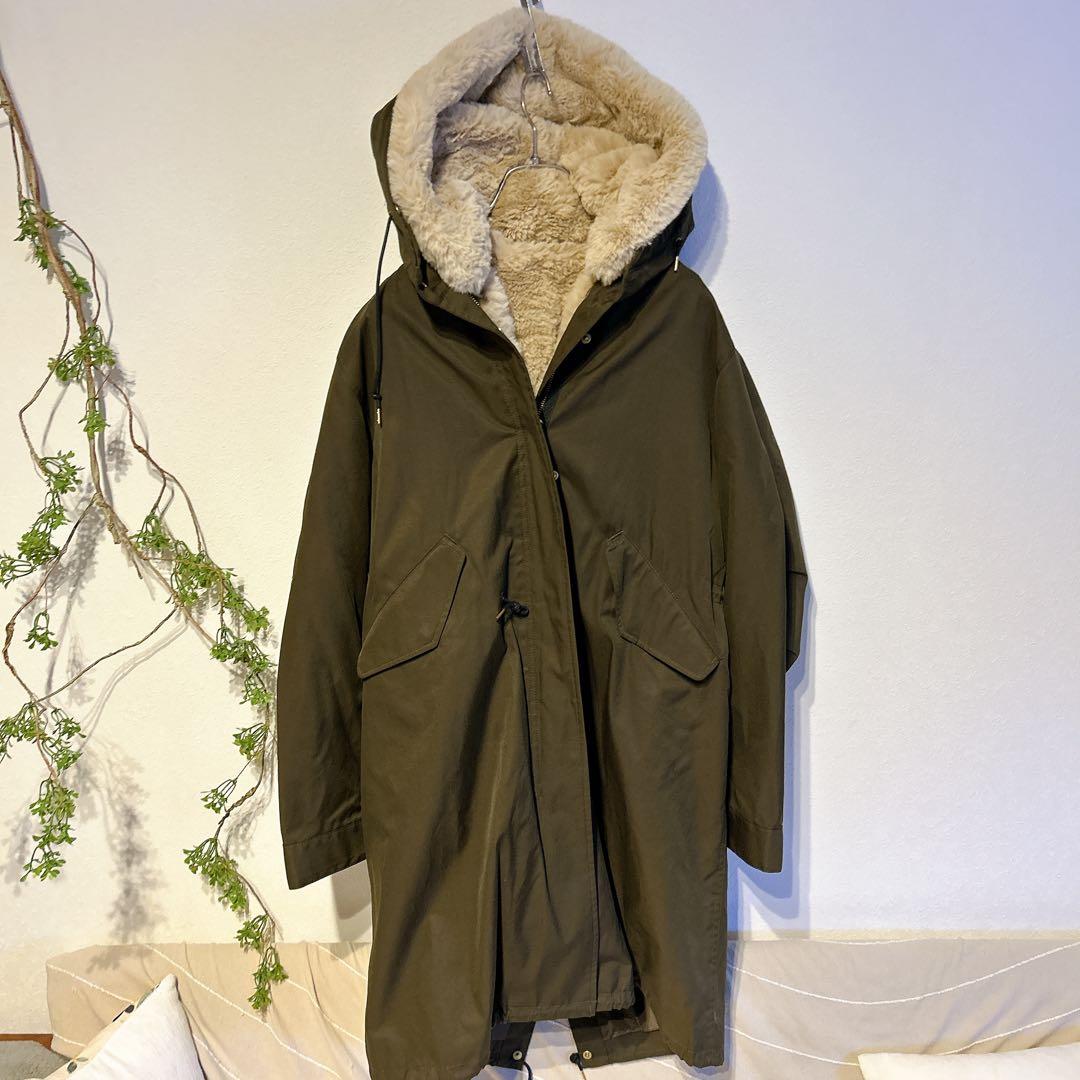 【 IENA 】 ファーベストライナー付きモッズコート　　3way モッズコート