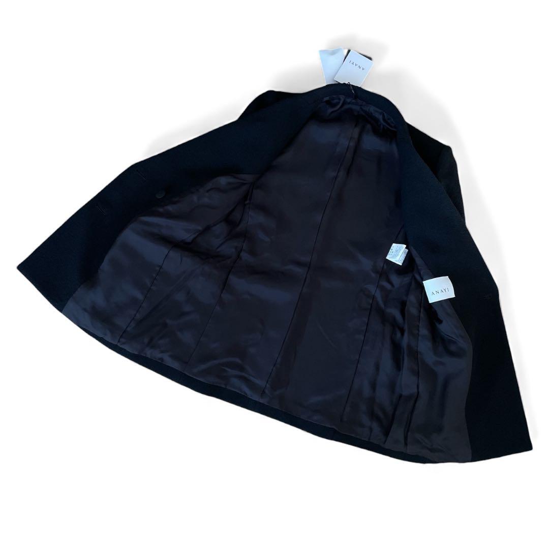新品未使用　ANAYI アナイ テーラードジャケット ウール　ブラック　36